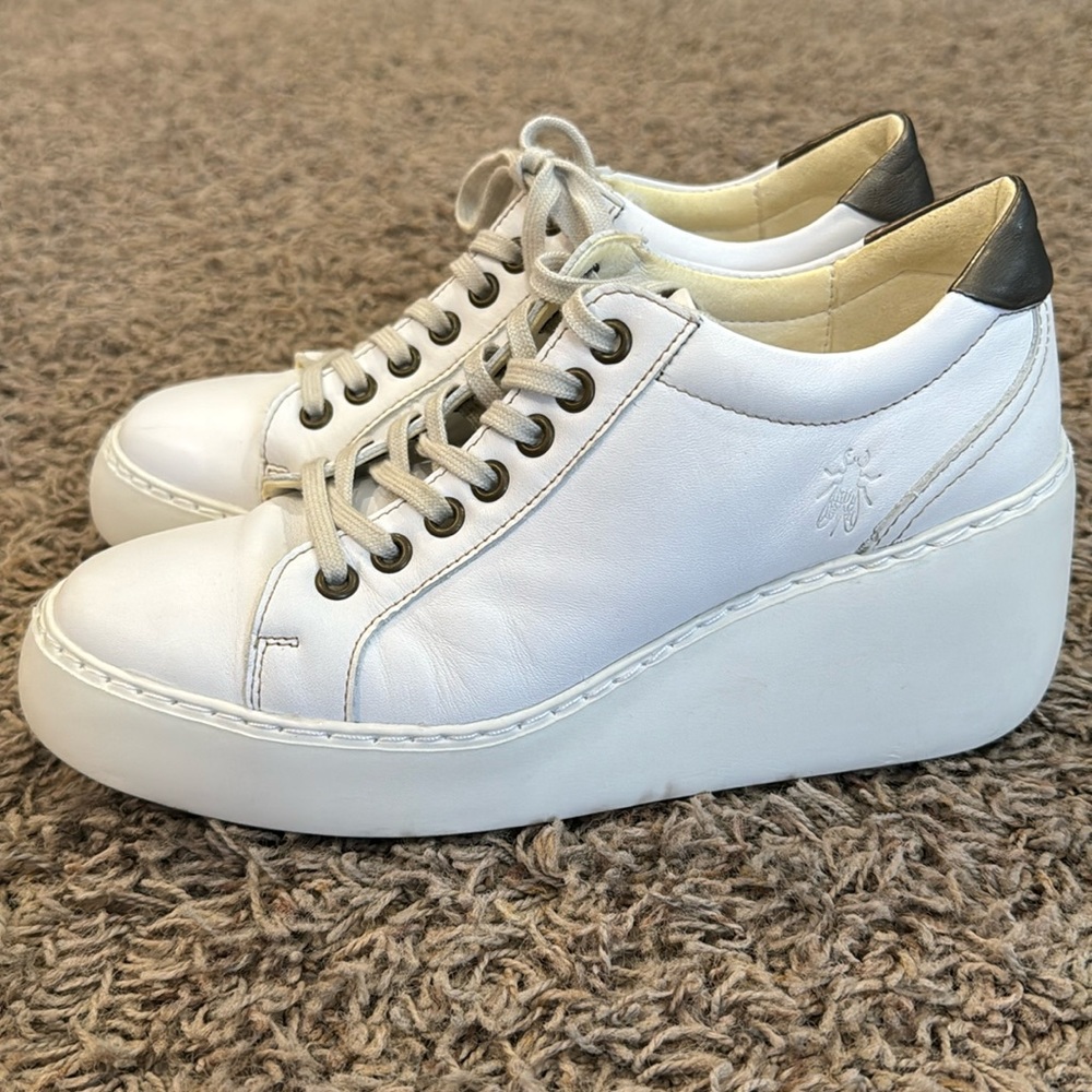 FLY LONDON WEDGE sneaker shoe 38 size 7